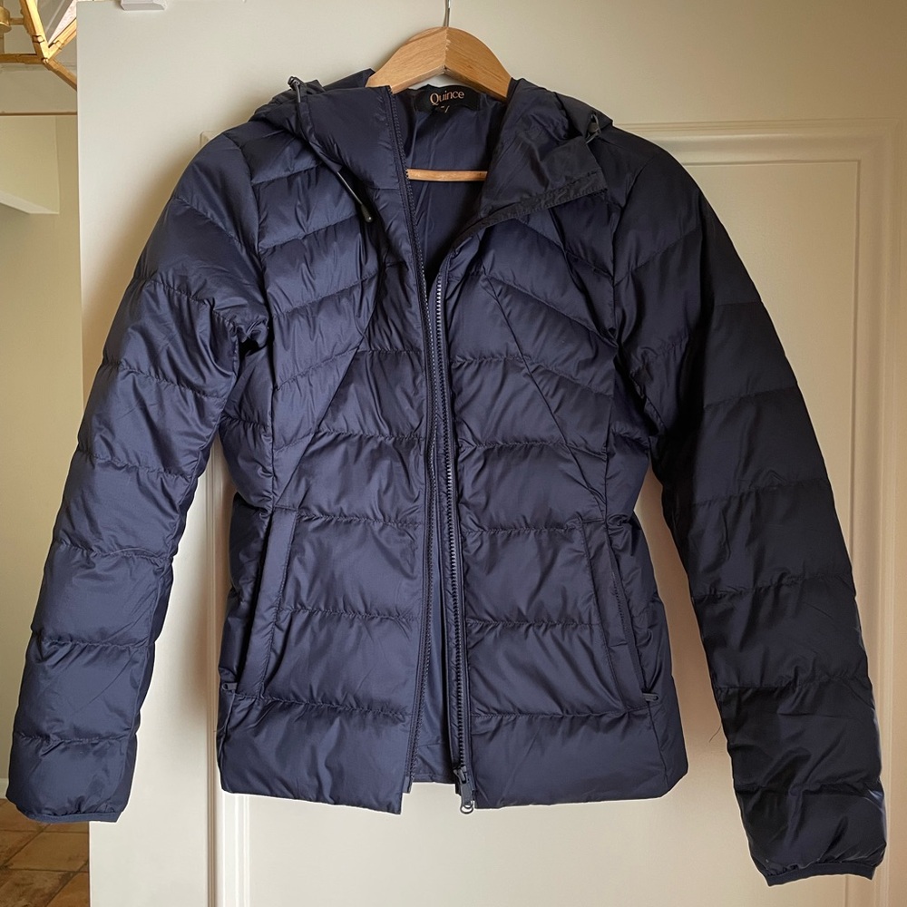 Quince Women's Navy Quilted Jacket